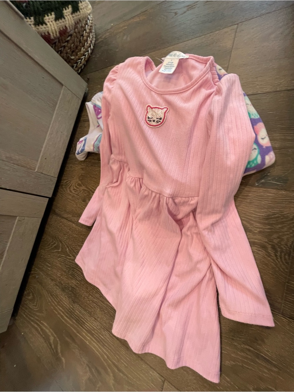 Girls Mixed Clothing Lot - Denim Shirt, Pink & Purple Pajamas - Picture 4 of 6